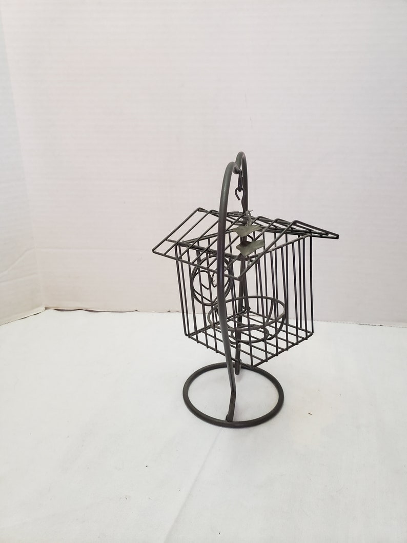 hanging wire heart candle holder 11 x 9 x 6