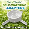 Regular Mouth Mason Jar & Soda Bottle Hybrid Microgreen Adapter: Self Watering PLA Grower