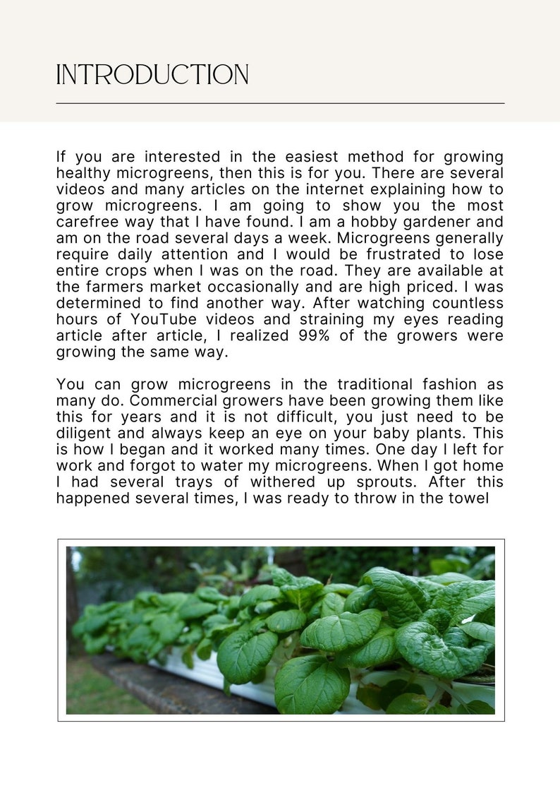 May include: Close-up of a tray of green microgreens growing in a garden setting. The microgreens are lush and vibrant, with a variety of textures and shapes.