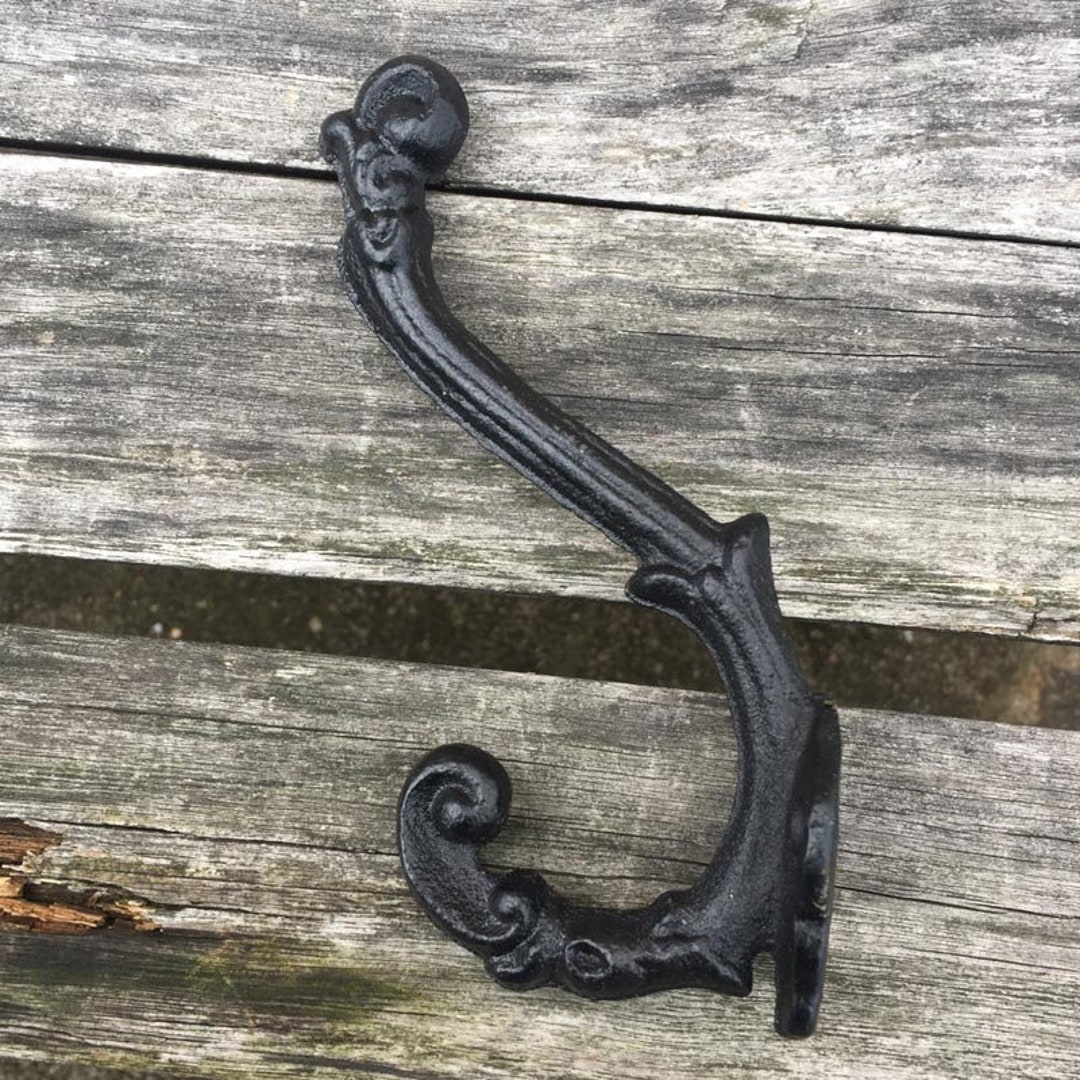 Vintage Style Cast Iron Wall Coat Hooks Antique Hat Hook Hall Etsy