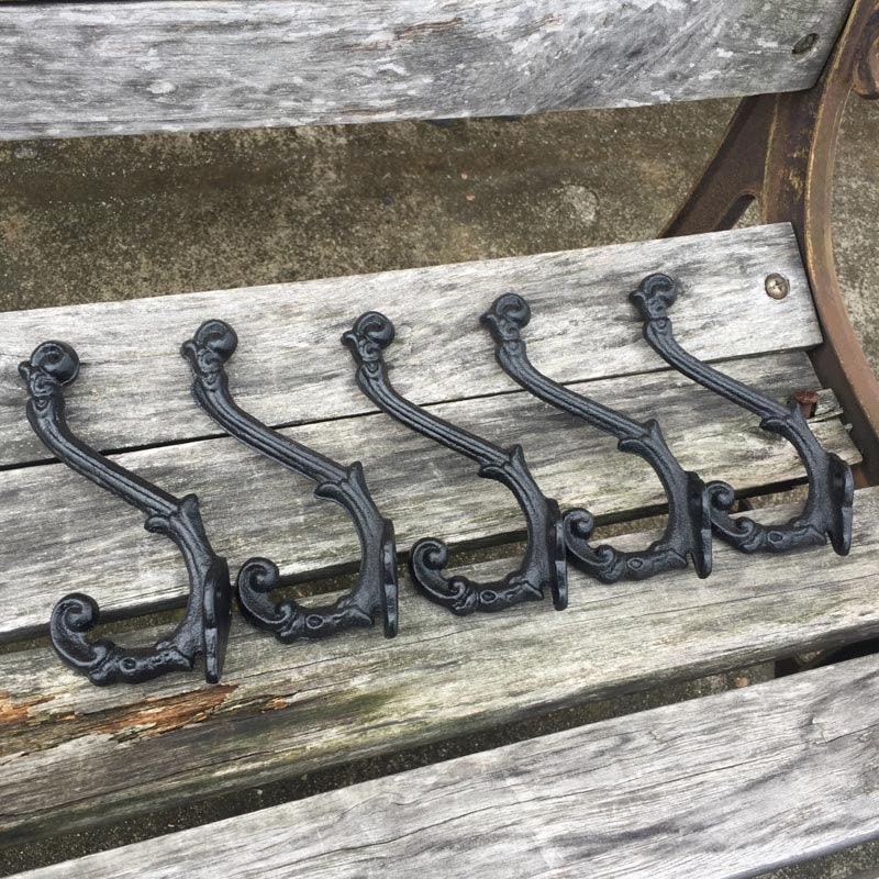Vintage Style Cast Iron Wall Coat Hooks Antique Hat Hook Hall Etsy Canada
