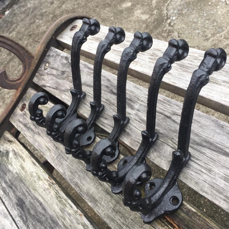 Vintage Style Cast Iron Wall Coat Hooks Antique Hat Hook Hall Etsy Canada