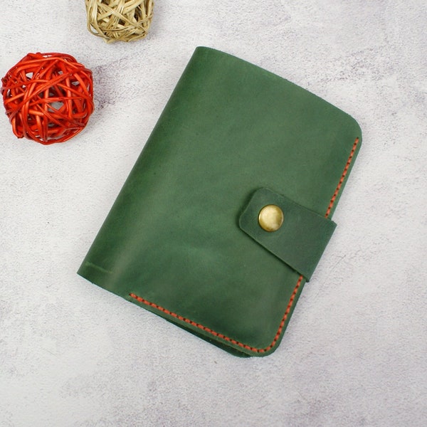 Genuine Leather - Big Passport Wallet- Wallet for Men Wallet for Women - Leather Travel Wallet -Coach wallet