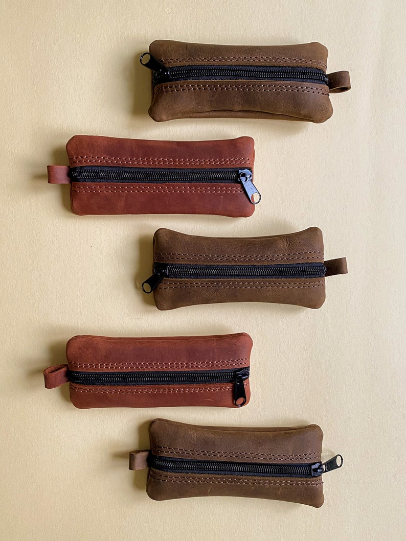 Zipper key caseGenuine leather key holder Key Organizer Etsy