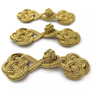 5 Pairs Handmade Beaded Chinese Frog Closures Buttons Knot Fastener for Cheongsam Tang Suit Traditional  Decor Buttons