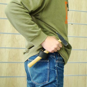 Handmade Leather Bushcraft Tool Hammer Holder