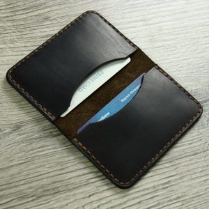 Monederos EDC personalizados, billetera delgada hecha a mano, organizador EDC, billetera delgada de cuero para tarjetas, estuche único para tarjetas EDC, regalo para él