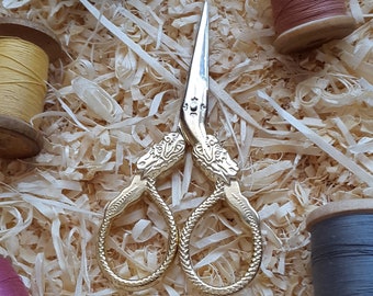 Dragon scissors Monster sewing scissors Dragons gifts mystic animal crafts gold yarn cut embroidery thread cutting