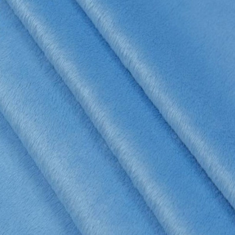 Blue minky plush fabric 5 shades of blue plush fabric sky blue Etsy