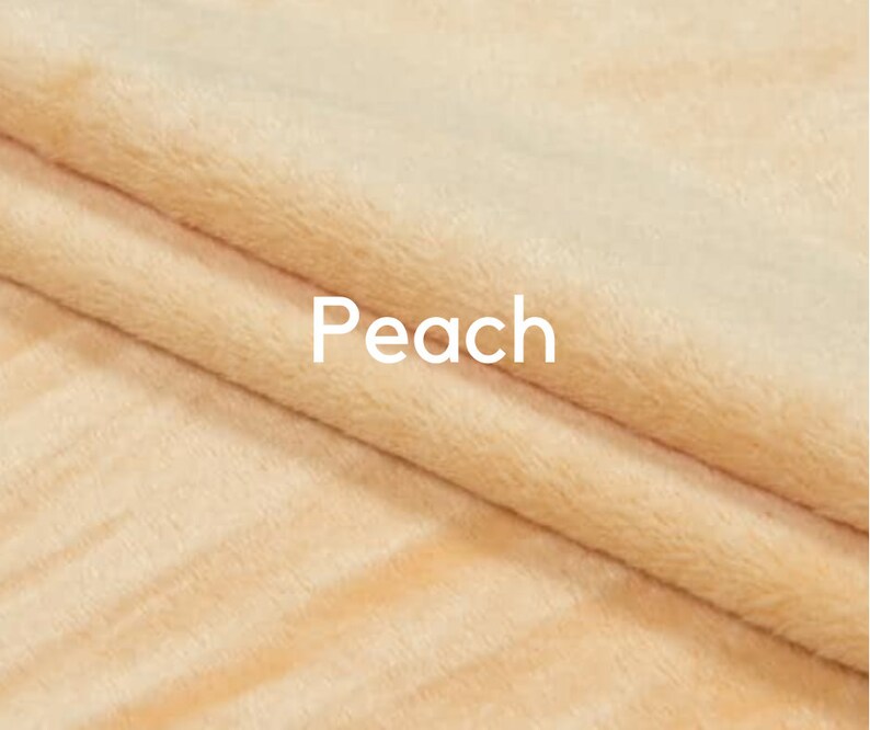 White minky plush fabric 3 shades of beige plush fabric light Etsy