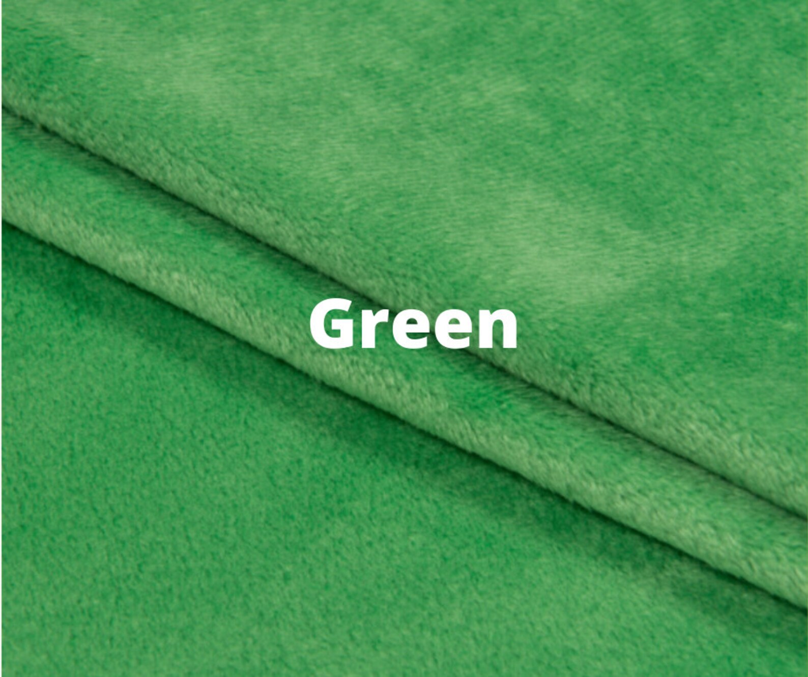 Green minky plush fabric 4 shades of green plush fabric Apple Etsy