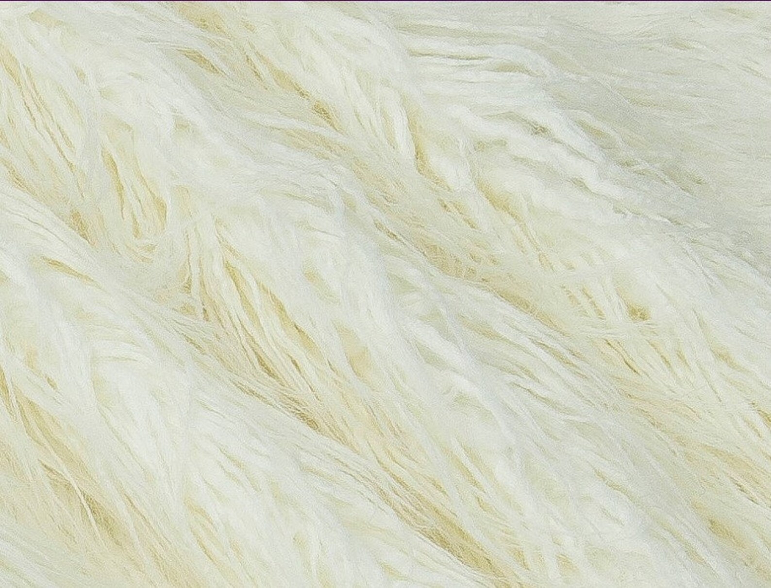 White Llama fabric Faux fur fabric Sheepskin fabric with Long Etsy