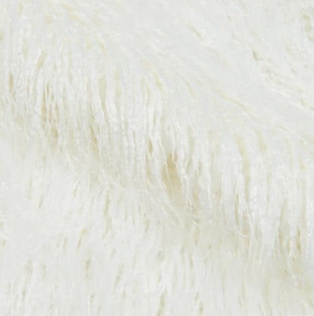 White Llama fabric Faux fur fabric Sheepskin fabric with Long Etsy