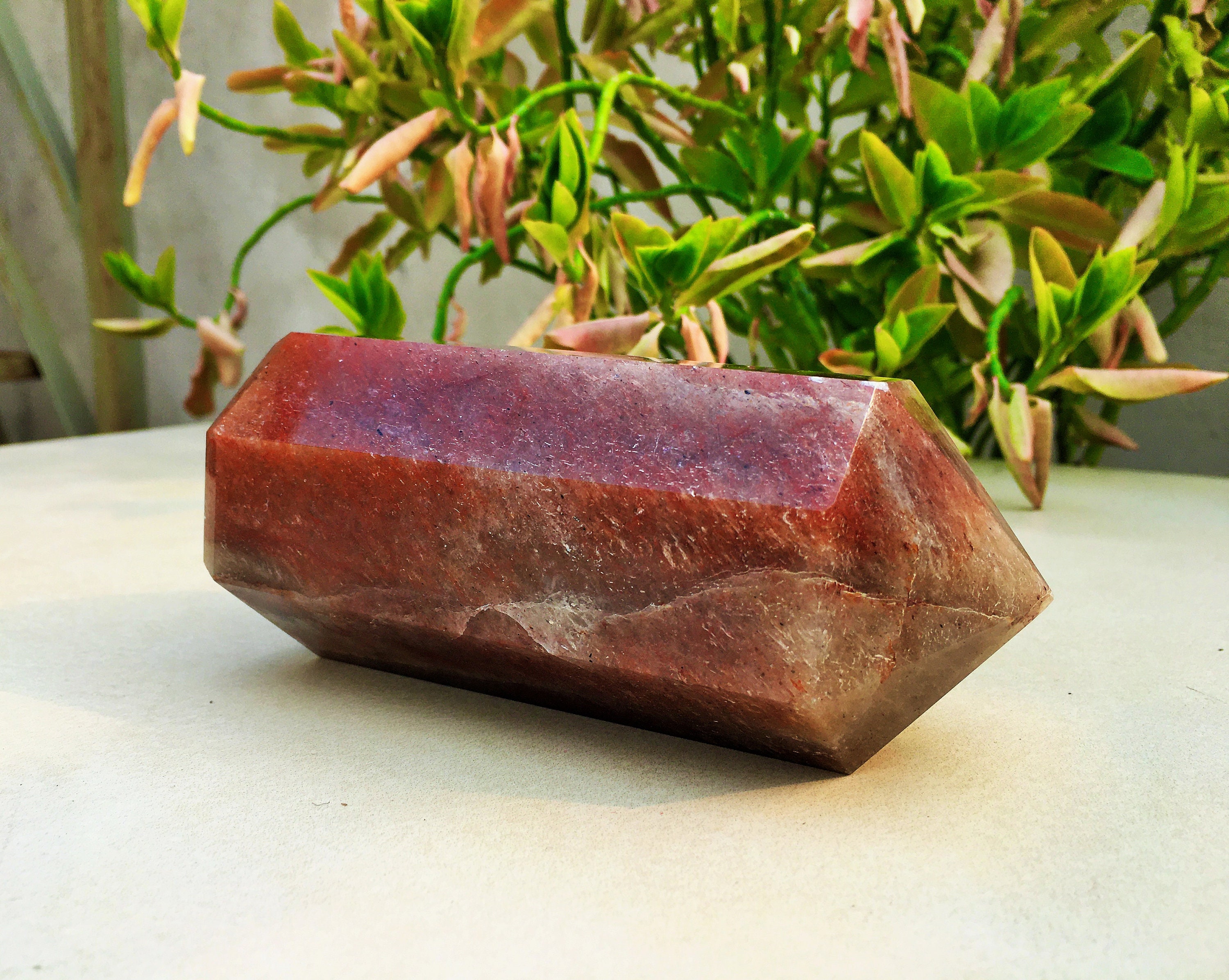 ヒーリング ワンド レインボー フローライト 蛍石 マッサージ ポイント