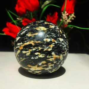 AMAZING PRETTY !!! A+Quality 65~MM Zebra Jasper~Healing Metaphysical Natural Stone Sphere.