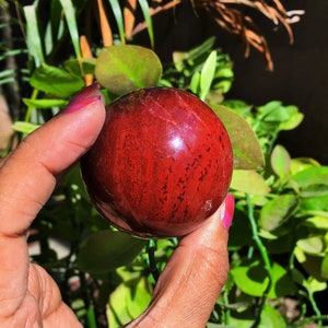 Gorgeous High Quality & Large ~ 50MM | 0.55 Lb | Red Jasper Stone Minerals Healing Metaphysical SPHERE BALL |