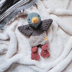 Mini Crochet Duck Snuggler | Duck Lovey |Crochet Animal Toy | Gift for Kids