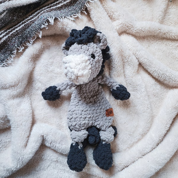 Mini Crochet Horse Snuggler | Horse Lovey | Crochet Animal Toy | Gift for Kids
