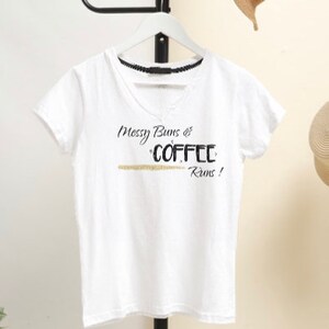 Petits pains désordonnés et courses de café T-Shirt T-shirt à café t-shirt pour les amateurs de café T-shirt drôle image 2