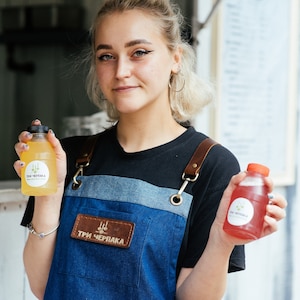 CHEF Cotton JEANS Schürze, Bariats und Barkeeper Schürze mit Taschen, personalisierte Schürze, Garten Schürze, Geschenk für ihn, für sie