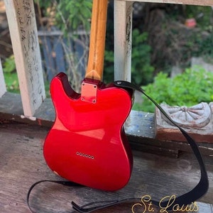 Gitarrengurt schwarz, Geschenk für Musiker, Gitarrengurt personalisiert, Gitarrengurt personalisiert, Musikerzubehör