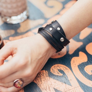 Leather Cuff Bracelet, Leather Bracelet, UNISEX Bracelet, Wrap Leather Bracelet, Unique Leather Bracelet, Leather Cuff Bracelet, Wrap Cuff