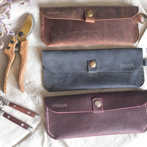 Coffret à outils en cuir personnalisé pour fleuriste, coffret de jardin, coffret à outils pour fleuriste cognac, cadeau pour jardiniers et fleuristes, cadeaux personnalisés