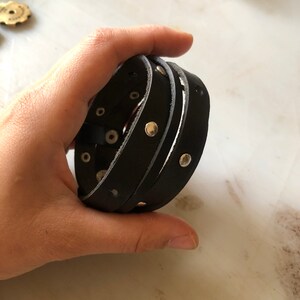 1 Leather Cuff Bracelet, Leather Bracelet, UNISEX Bracelet, Wrap Leather Bracelet, Unique Leather Bracelet, Leather Cuff Bracelet, Wrap Cuff image 10