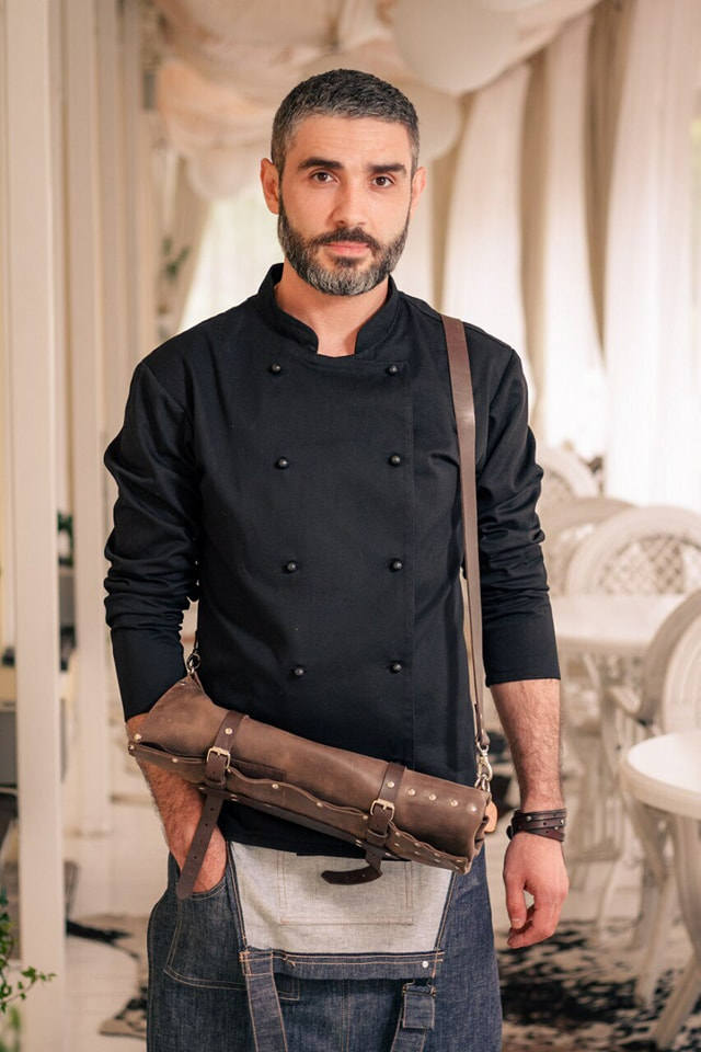 Leather knife Roll. Chef Roll. Gift For Chef. Knife Case Etsy