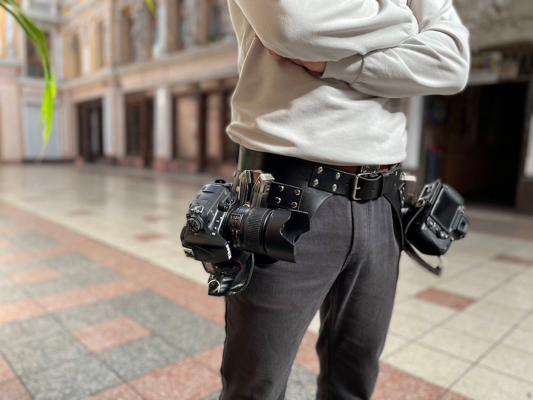 Camera Belt Clip Holster, DSLR Camera Waist Belt Buckle Button for DSLR