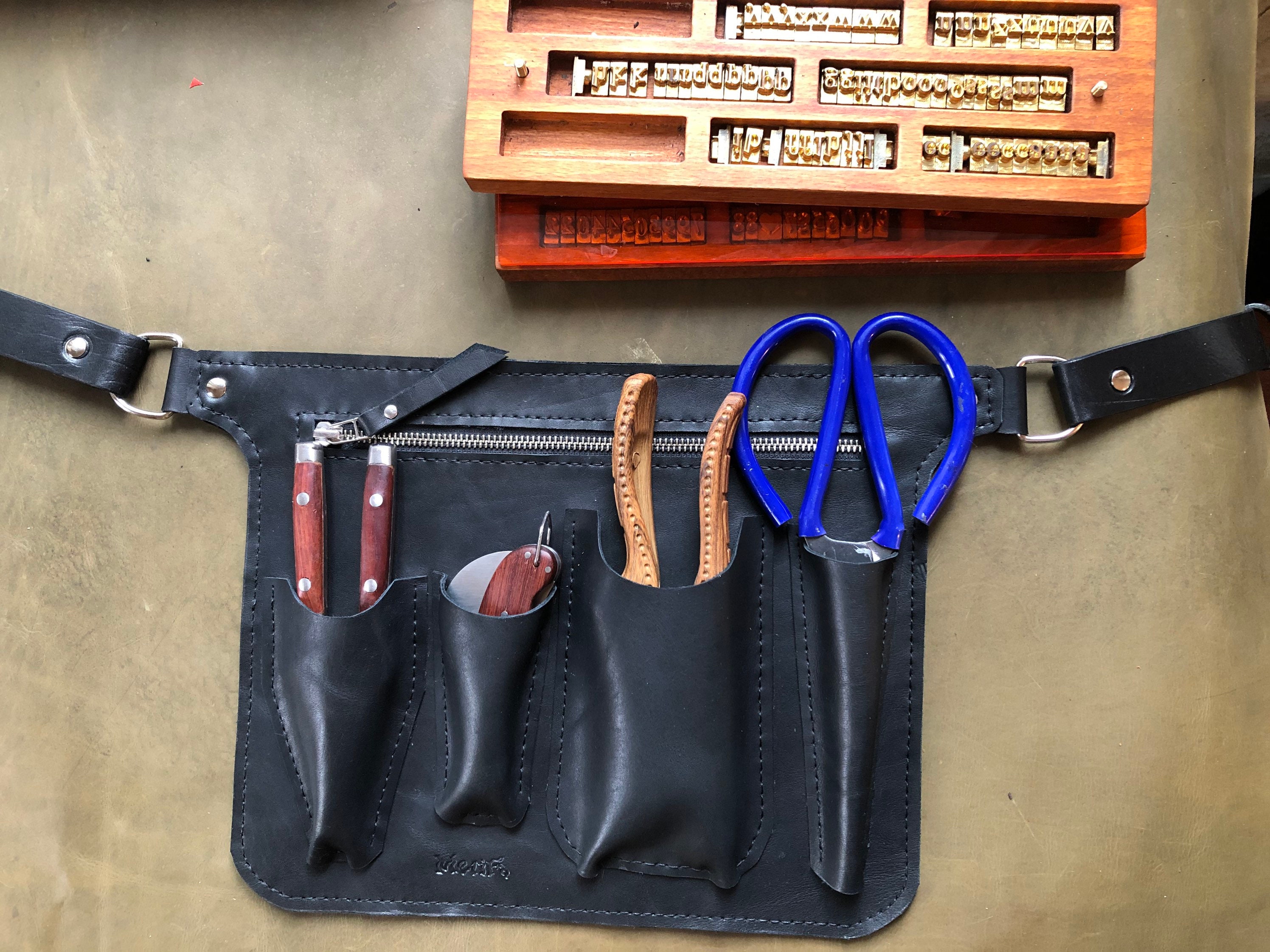 Big Leather Gardening Belt Leather Florist Tool Bag Belt Etsy