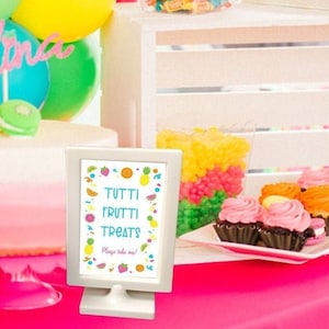 Tutti Frutti Party Food Signs