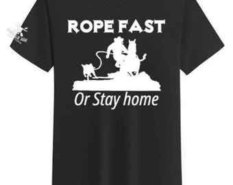 T-shirt graphique western, t-shirt cowgirl cowboy, t-shirt prise du veau au lasso, t-shirt de rodéo, équitation