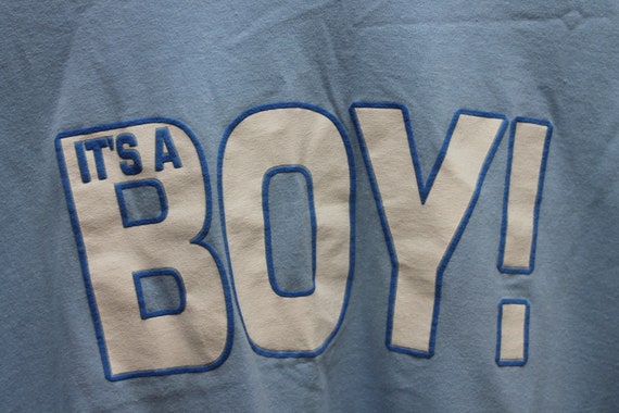 Vintage It's a Boy T-shirt Fatherhood Expectant F… - image 2