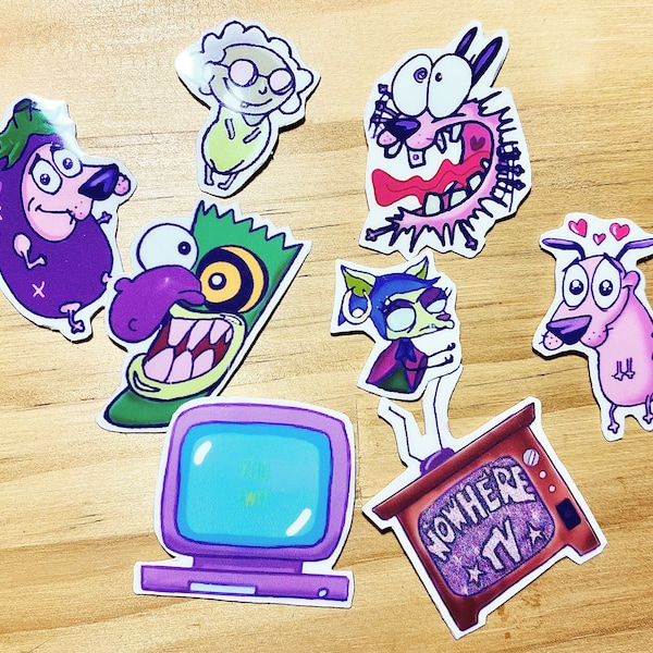 Courage the Cowardly Dog Mini Stickers