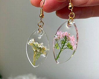 Preserved Flower Teardrop Earrings