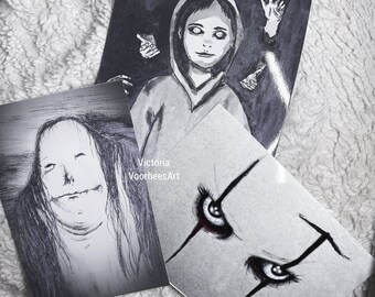 Láminas artísticas de terror originales