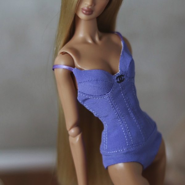 One Piece Swimsuit for Fashion Royalty, Nu Face, Poppy Parker, 12'' Fashion Dolls Made By TIANTIAN XU
