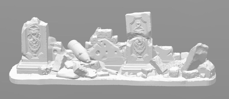 Printable 28mm Wargaming Terrain STL Set of 4 | Etsy