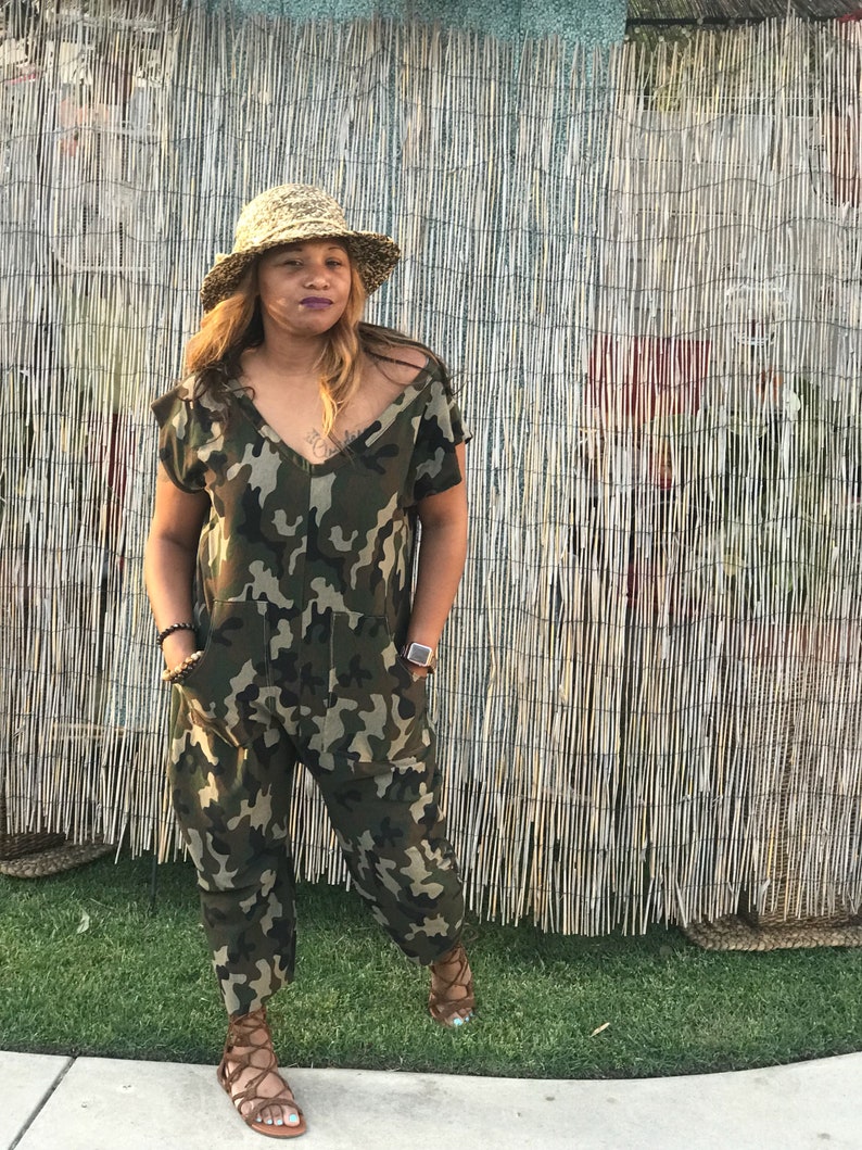 ladies camouflage jumpsuit