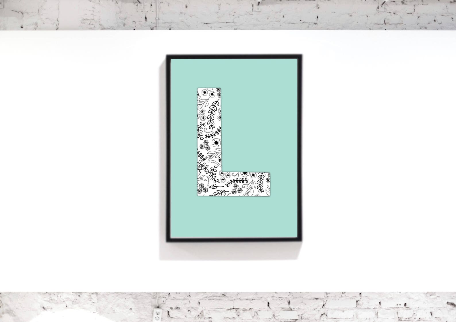 Letter L Digital Download Home Decor Nursery Wall Decor | Etsy