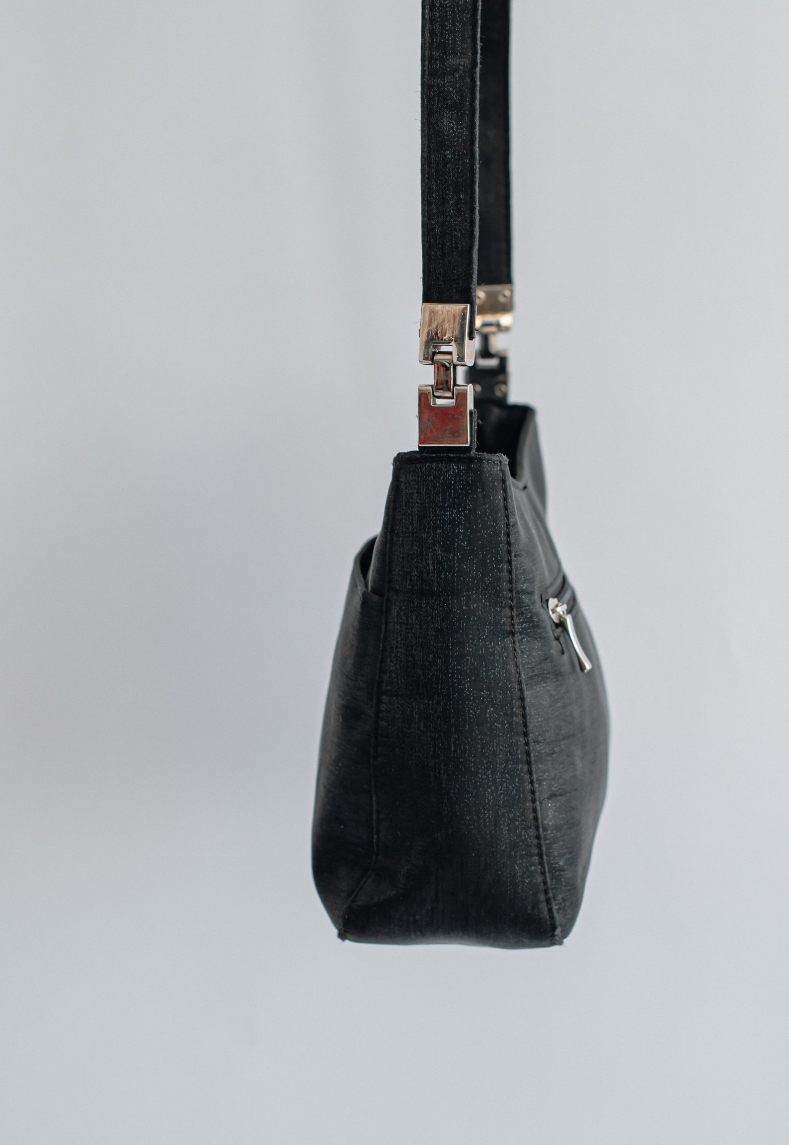 Vintage Y2k Minimal Shoulder Bag with Metallic Detailing Etsy