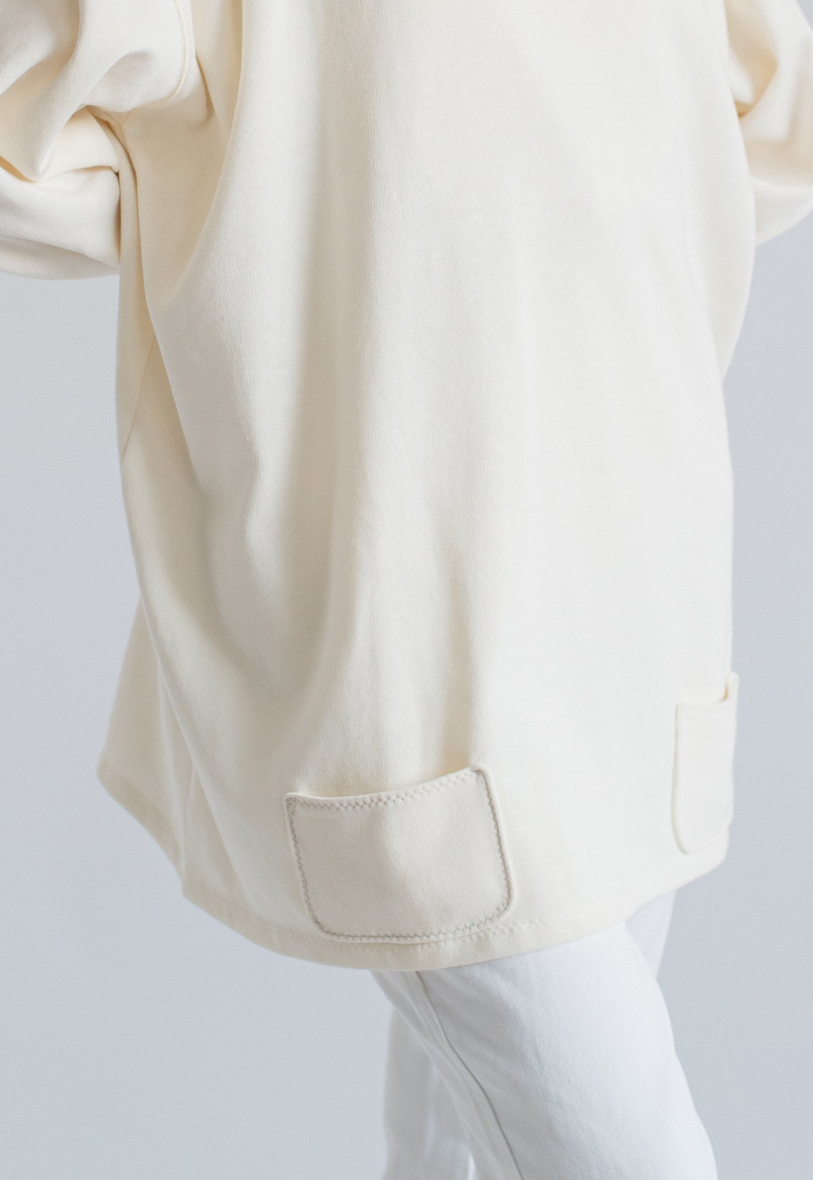 Vintage Oversized Boxy Fit Jumper in Cream White XL/XXL Etsy