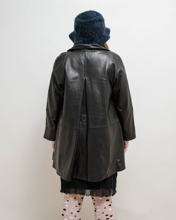 【美品が安い！】 90s Leather jacket (black) Vintage Leather Jacket for Men | Men's Y2K 90s Zip up Jacket