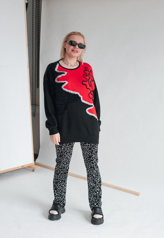 Vintage oversized lange trui van angorawol in meerdere kleuren M Etsy Belgie