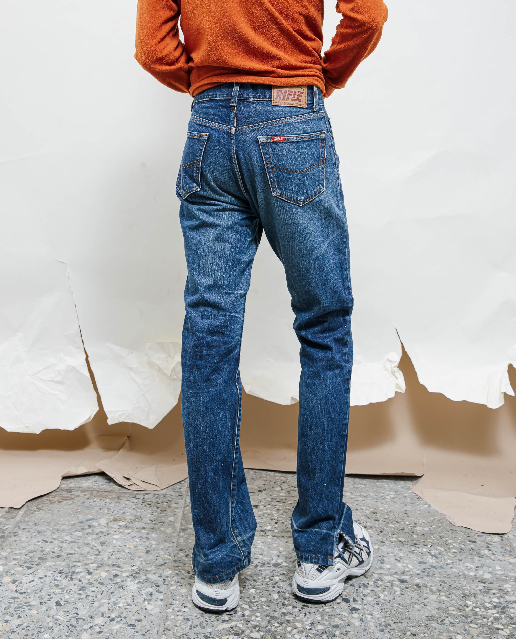 Vintage 90s Rifle Blue Wash Regular Fit Jeans Uomo S/XS Italia