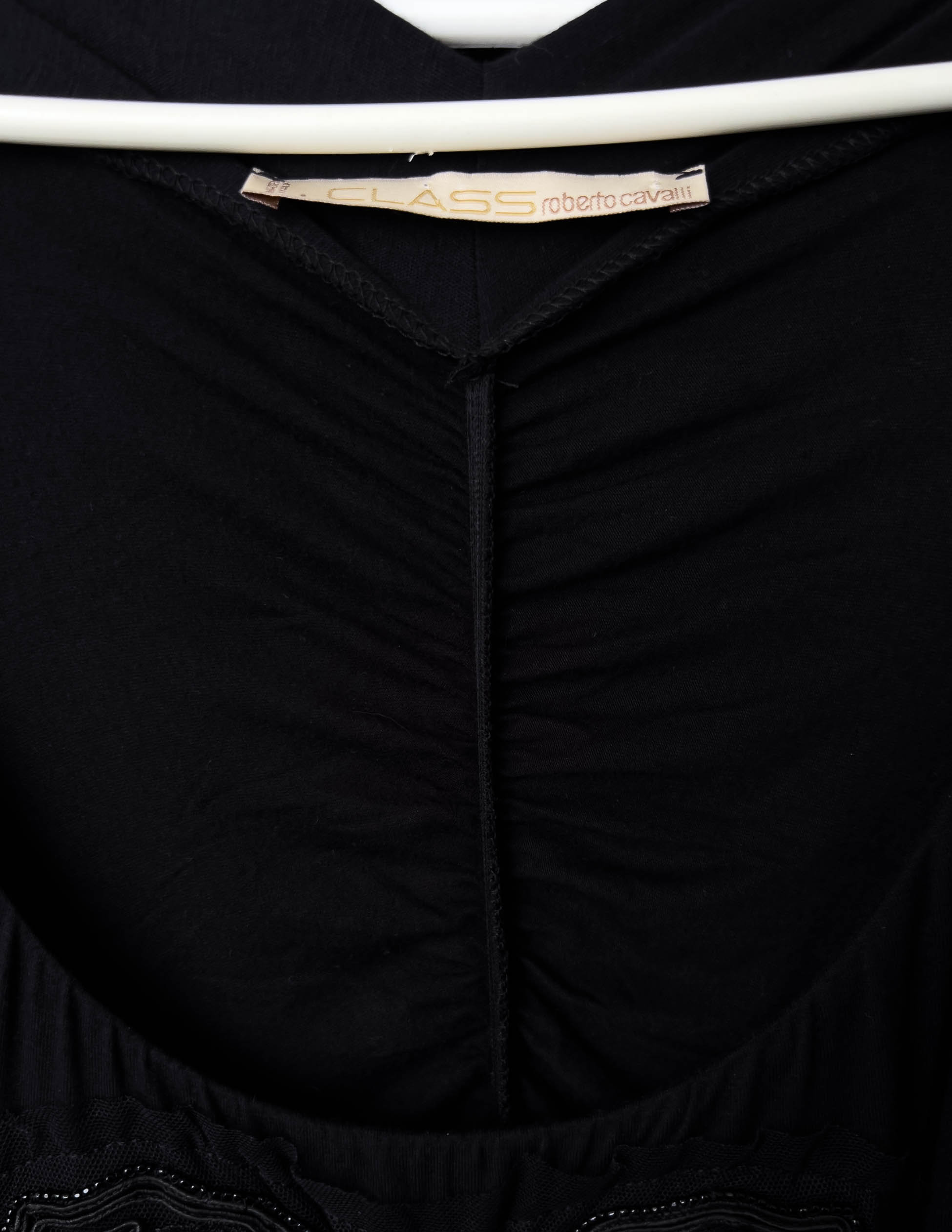 Vintage Roberto Cavalli Black Long Sleeve Scoop Neck Dress M Vintage Roberto Cavalli Black Long Sleeve Scoop Neck Dress M