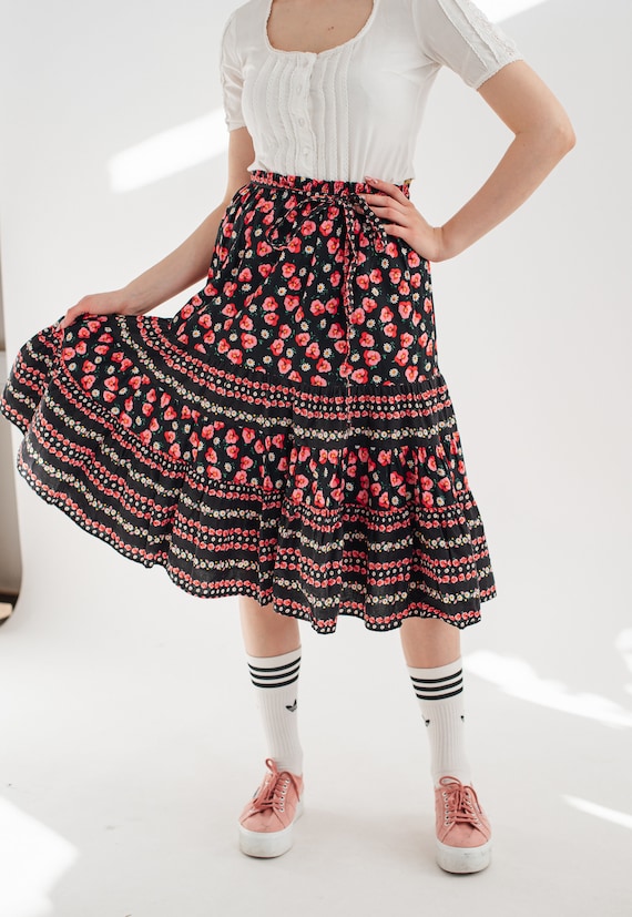 Peplum floral skirt online