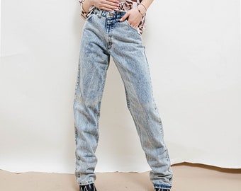 Vintage 90s Rifle Acid Wash Straight Fit Women Jeans W30/S