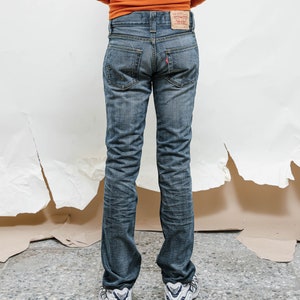 Jeans da donna elasticizzati a vita alta con controllo della pancia pantaloni in denim con tasche da donna a gamba larga dritta jeans larghi boyfriend, Blu, XL
